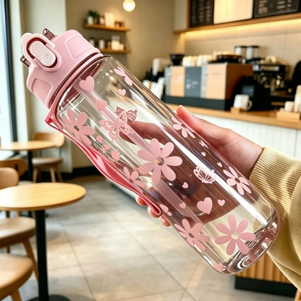 Floral Bow Water Bottle