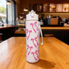 Sport Straw Water Bottle with Carry Strap