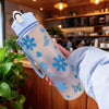 Floral Bowknot Print Water Bottle