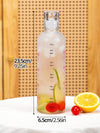 Leakproof Plastic Water Bottle with Time Markers