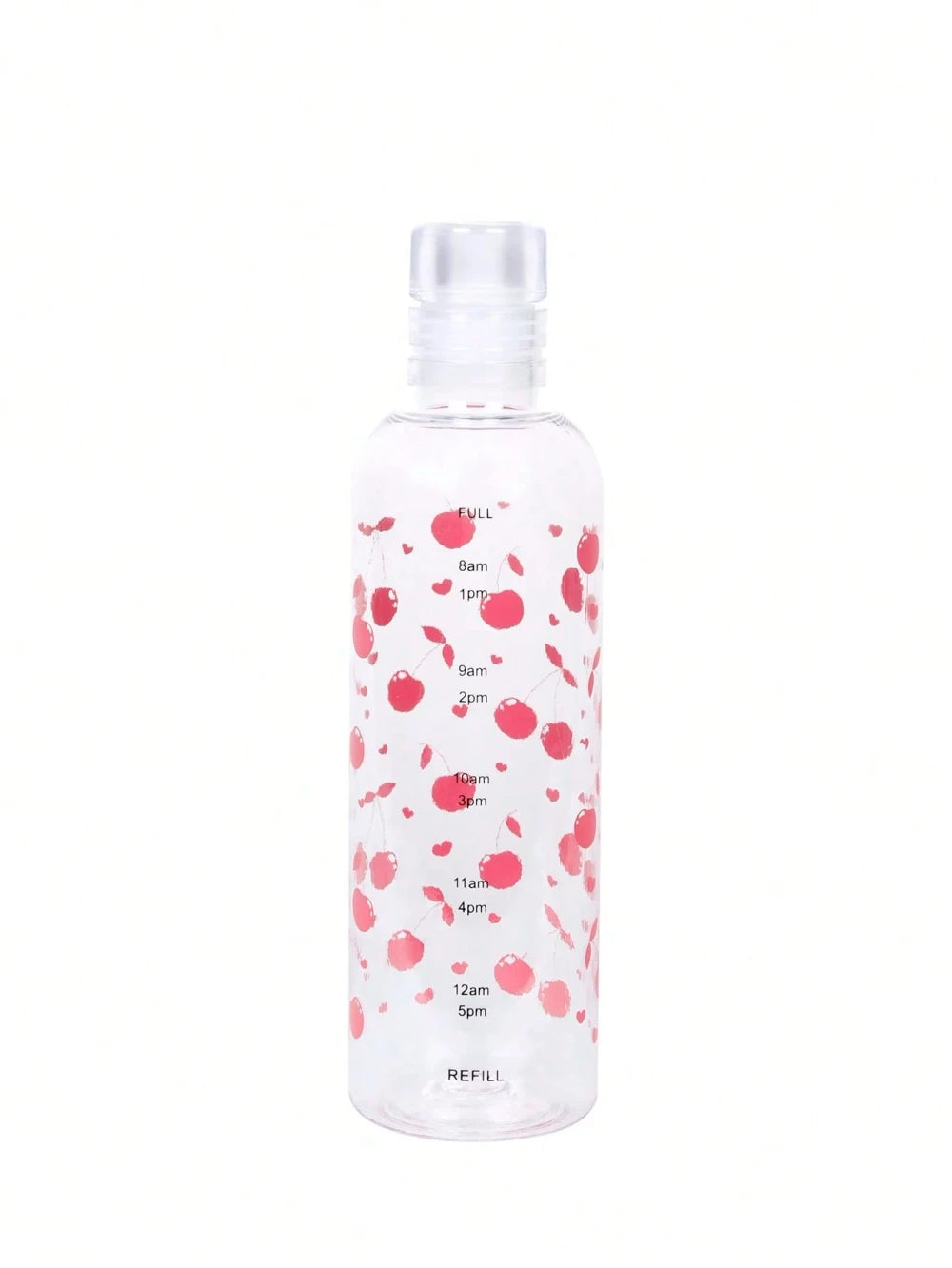 Leakproof Plastic Water Bottle with Time Markers