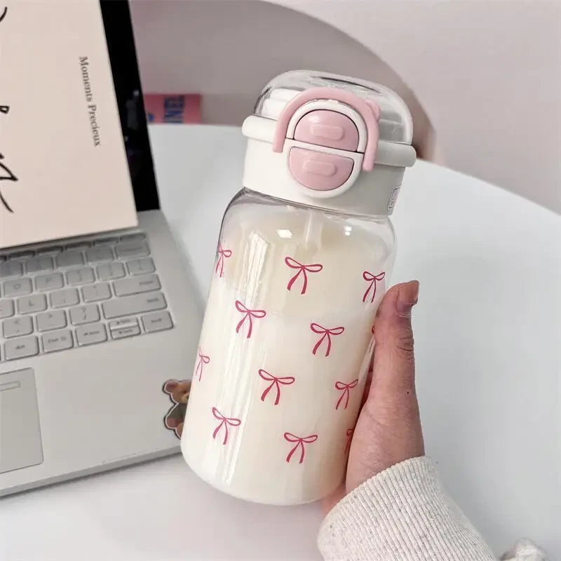 Leak-Proof Kawaii Water Bottle with Straw