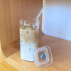 Square Glass Coffee Cup