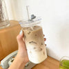 Square Glass Coffee Cup