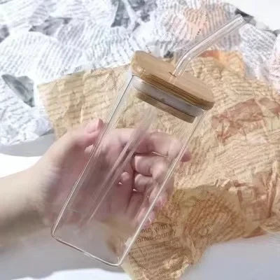 Square Glass Coffee Cup
