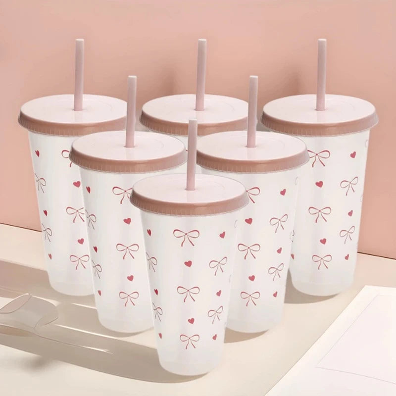 Bowknot Aesthetic Plastic Tumbler