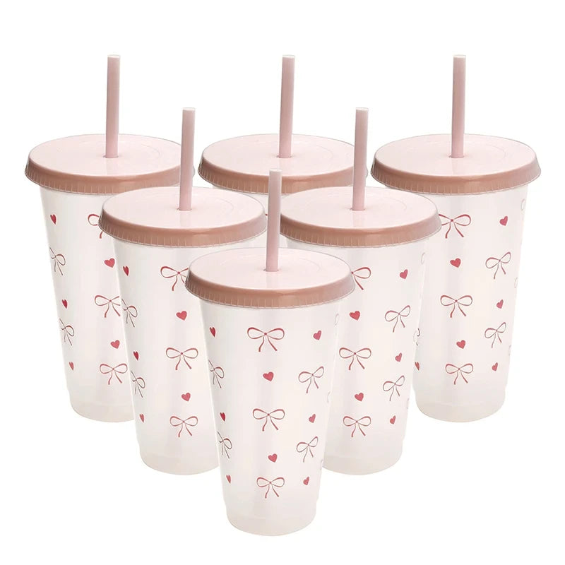 Bowknot Aesthetic Plastic Tumbler